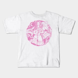 Light Pink Aries Beauty Kids T-Shirt